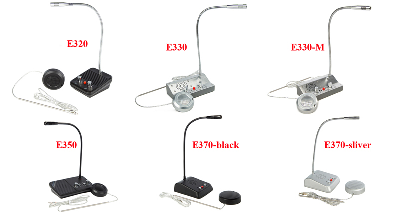 bank counter window intercom system