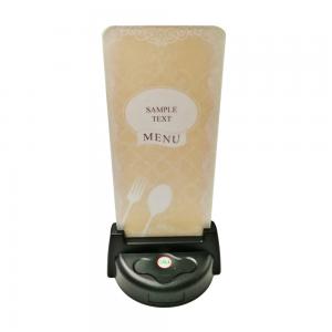 table stand menu holder