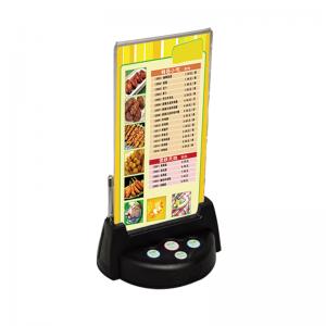 service buzzer with menu holder