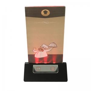 waiter call system with menu holder