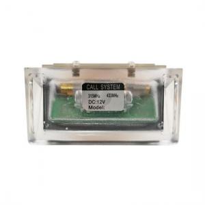 table call with acrylic menu holder